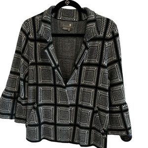Anthropologie NWT size L sweater, one snap front, bell sleeve.  Front pockets.
